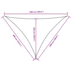 Sonnensegel Oxford-Gewebe Dreieckig 4x5x5 m Weiß