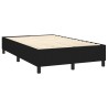 Boxspringbett mit Matratze Schwarz 120x200 cm Stoff