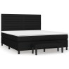 Boxspringbett mit Matratze Schwarz 180x200 cm Stoff