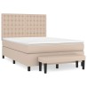 Boxspringbett Matratze Cappuccino-Braun 140x200cm Kunstleder