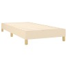 Boxspringbett mit Matratze Creme 100x200 cm Stoff