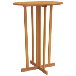 5-tlg. Bar-Set Klappbar Massivholz Teak