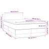 Boxspringbett Matratze Cappuccino-Braun 120x200cm Kunstleder