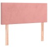 Boxspringbett mit Matratze Rosa 90x190 cm Samt