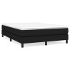 Boxspringbett mit Matratze Schwarz 140x200 cm Stoff