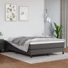 Boxspringbett mit Matratze Grau 140x200 cm Kunstleder