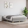 Boxspringbett mit Matratze Hellgrau 140x200 cm Stoff