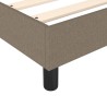 Boxspringbett mit Matratze Taupe 90x200 cm Stoff