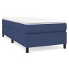 Boxspringbett mit Matratze Blau 90x200 cm Stoff