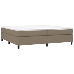 Boxspringbett mit Matratze Taupe 200x200 cm Stoff