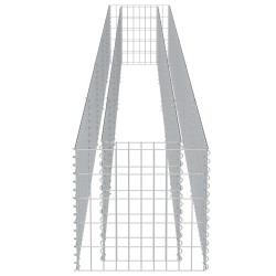 Gabionen-Hochbeet Verzinkter Stahl 450×50×50 cm