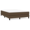 Boxspringbett mit Matratze Dunkelbraun 140x190 cm Stoff