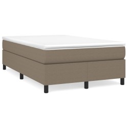 Boxspringbett mit Matratze Taupe 120x200 cm Stoff