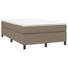 Boxspringbett mit Matratze Taupe 120x200 cm Stoff