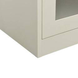 Büroschrank Hellgrau 90x40x105 cm Stahl