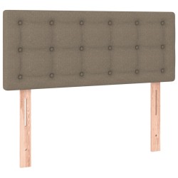 Boxspringbett mit Matratze & LED Taupe 100x200 cm Stoff