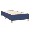 Boxspringbett mit Matratze & LED Blau 90x190 cm Stoff