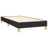 Boxspringbett mit Matratze & LED Schwarz 90x190 cm Stoff