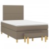 Boxspringbett mit Matratze Taupe 120x200 cm Stoff