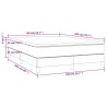 Boxspringbett mit Matratze Schwarz 140x200 cm Stoff