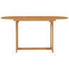 Gartentisch 150x90x75 cm Teak Massivholz