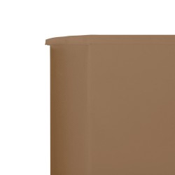 5-teiliges Windschutzgewebe 600 x 80 cm Taupe