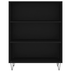 Bücherregal Schwarz 69,5x32,5x90 cm Holzwerkstoff