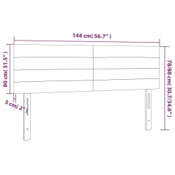 Kopfteile 2 Stk. Dunkelgrün 72x5x78/88 cm Samt