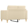 2-Sitzer-Sofa Creme 120 cm Stoff