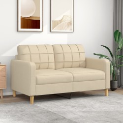 2-Sitzer-Sofa Creme 140 cm...