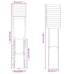 Spielturm Imprägniertes Kiefernholz