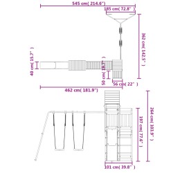 Spielturm Imprägniertes Kiefernholz