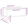 Couchtisch Grau Sonoma 90x44,5x45 cm Holzwerkstoff