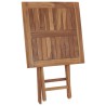 Klappbarer Gartentisch 60×60×75 cm Teak Massivholz