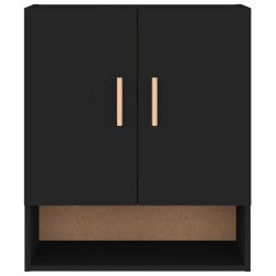 Wandschrank Schwarz 60x31x70 cm Holzwerkstoff