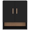 Wandschrank Schwarz 60x31x70 cm Holzwerkstoff