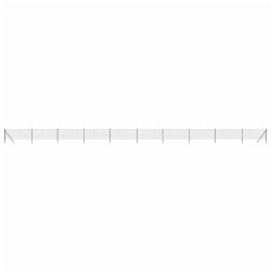 Maschendrahtzaun Anthrazit 0,8x25 m Verzinkter Stahl