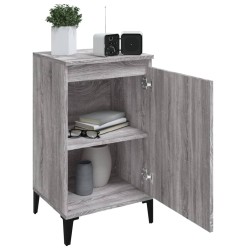 Nachttische 2 Stk. Grau Sonoma 40x35x70 cm Holzwerkstoff