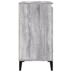 Nachttische 2 Stk. Grau Sonoma 40x35x70 cm Holzwerkstoff