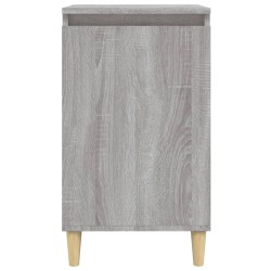 Nachttische 2 Stk. Grau Sonoma 40x35x70 cm Holzwerkstoff