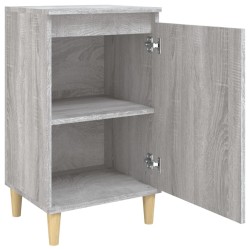 Nachttische 2 Stk. Grau Sonoma 40x35x70 cm Holzwerkstoff