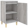 Nachttische 2 Stk. Grau Sonoma 40x35x70 cm Holzwerkstoff