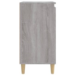 Nachttische 2 Stk. Grau Sonoma 40x35x70 cm Holzwerkstoff