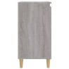 Nachttische 2 Stk. Grau Sonoma 40x35x70 cm Holzwerkstoff