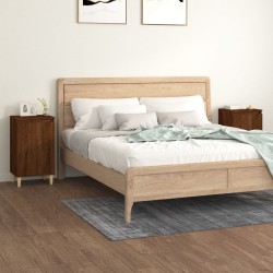 Nachttische 2 Stk. Braun Eichen-Optik 40x35x70 cm Holzwerkstoff