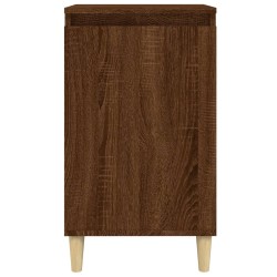 Nachttische 2 Stk. Braun Eichen-Optik 40x35x70 cm Holzwerkstoff