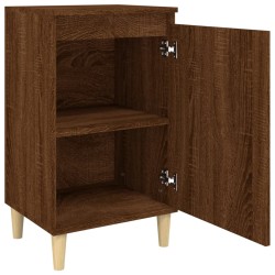 Nachttische 2 Stk. Braun Eichen-Optik 40x35x70 cm Holzwerkstoff