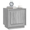 Nachttische 2 Stk. Grau Sonoma 44x35x45 cm Holzwerkstoff