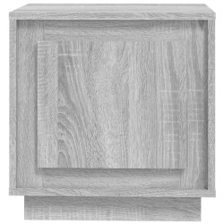 Nachttische 2 Stk. Grau Sonoma 44x35x45 cm Holzwerkstoff