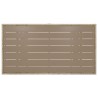 Gartentisch Grau 120x70x66 cm Poly Rattan